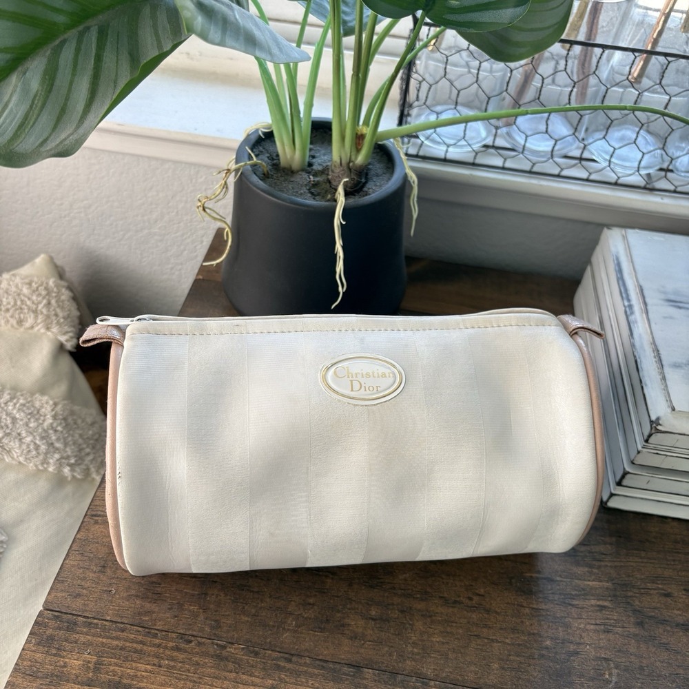 Vintage Christian Dior Satan Makep Bag